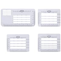 SUPVOX 4pcs 4 Estilo Guía de direcciones de Sobres Plantillas de Plantillas Se Adapta a una Amplia Gama de Sobres…